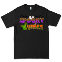 Black Spooky vibes Premium Tee - NancyCooperArtShop