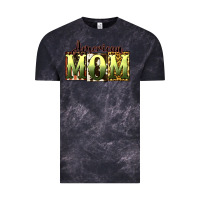 Cloud Black American Mom Mother's Day Vintage Tee - CowGirlArtShop