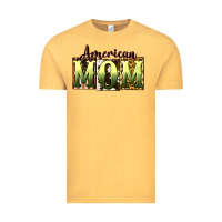 Vintage Mustard American Mom Mother's Day Vintage Tee - CowGirlArtShop