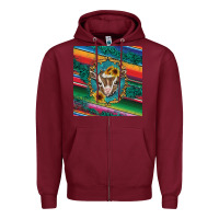 Burgundy western baby goat Zipper Hoodie - BarkalooDesign