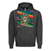Charcoal Heather western baby goat Zipper Hoodie - BarkalooDesign
