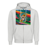 Dove Grey western baby goat Zipper Hoodie - BarkalooDesign