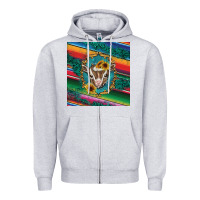 Heather Grey western baby goat Zipper Hoodie - BarkalooDesign