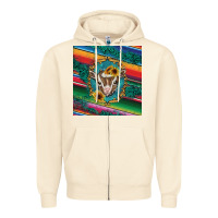 Sandshell western baby goat Zipper Hoodie - BarkalooDesign