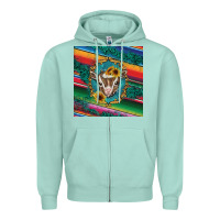 Seafoam western baby goat Zipper Hoodie - BarkalooDesign