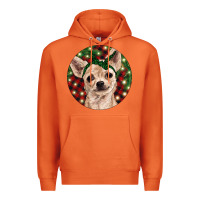 Carrot Christmas Chihuahua With Buffalo Plaid Premium Hoodie - RanaPortraitStore