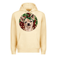 Pina Colada Christmas Chihuahua With Buffalo Plaid Premium Hoodie - RanaPortraitStore