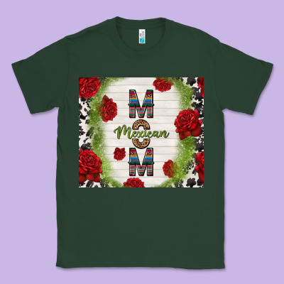 Mexican Mom With Roses Classic Tee Designed By Tumblerdesignbyshophia