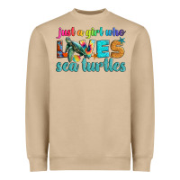 Mushroom just a girl who loves sea turtle Heavyweight Sweatshirt - Artiststas