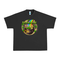 Pigment Black St. Patrick's Shamrock farm Urban Heavy Tee - CowGirlArtShop