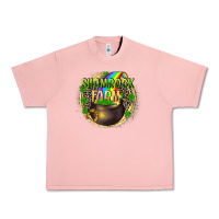 Salmon St. Patrick's Shamrock farm Urban Heavy Tee - CowGirlArtShop