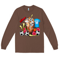 Chestnut Soccer Cold Drink Frappe Long Sleeve Tee - FaDigitalArtStudio