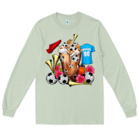 Matcha Soccer Cold Drink Frappe Long Sleeve Tee - FaDigitalArtStudio