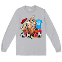 Moon Dust Soccer Cold Drink Frappe Long Sleeve Tee - FaDigitalArtStudio