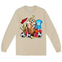 Mushroom Soccer Cold Drink Frappe Long Sleeve Tee - FaDigitalArtStudio