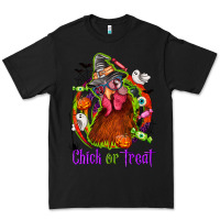 Black Chick or treat Halloween Premium Tee - NancyCooperArtShop