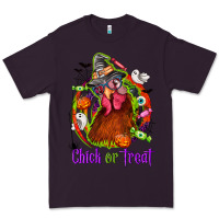 Plum Chick or treat Halloween Premium Tee - NancyCooperArtShop