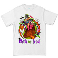 White Chick or treat Halloween Premium Tee - NancyCooperArtShop