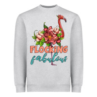 Flamingo Flocking Fabulous Heavyweight Sweatshirt | Teevron