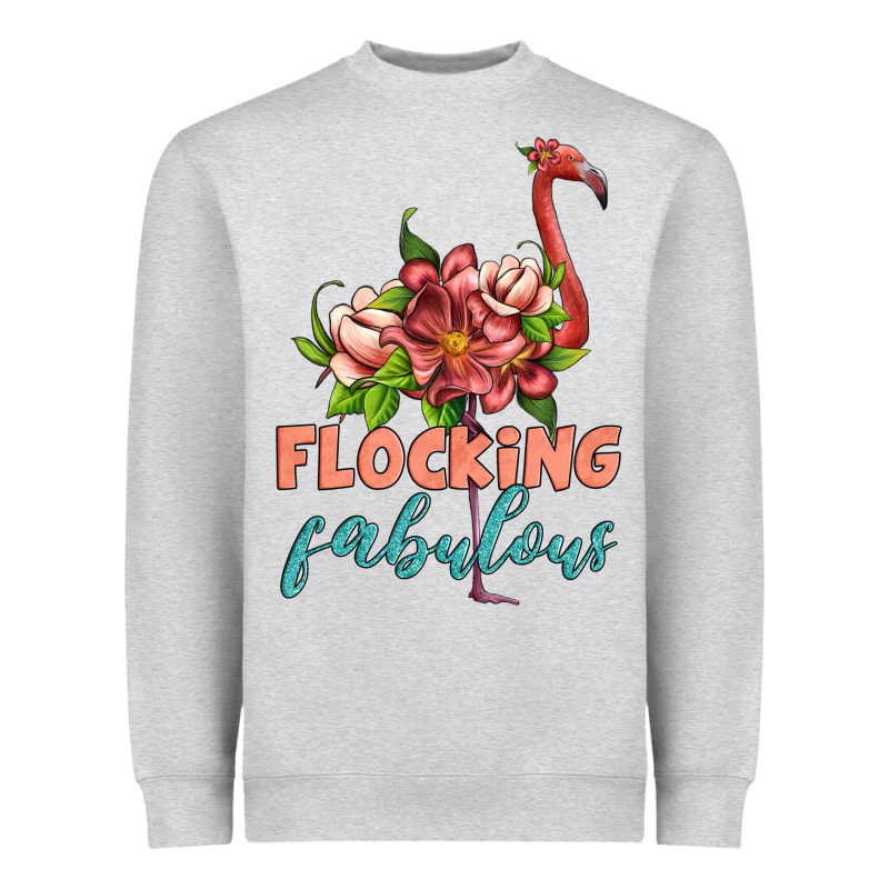 Flamingo Flocking Fabulous Heavyweight Sweatshirt by Artiststas | Teevron
