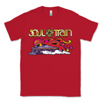 Red Soul Train Classic Tee - maiPhamDesign