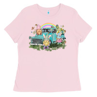 Easter Gnomies With Truck Easter Day Ladies Tee | Teevron