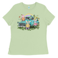 Matcha Easter gnomies with truck Easter Day Ladies Tee - HowdyJamesFarm