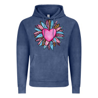 Vintage Denim valentine's day sunflower olivia Vintage Hoodie - OliviaCreatesArt