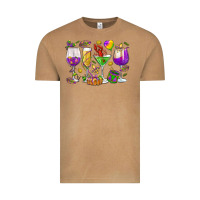 Vintage Camel Mardi Gras wine glasses Vintage Tee - HowdyJamesFarm