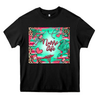 Black nurse life Heavy Core Tee - RanaPortraitStore