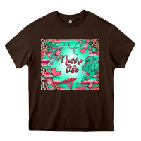 Chocolate Brown nurse life Heavy Core Tee - RanaPortraitStore