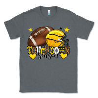 Charcoal Heather Touchdown season American Football yellow team Classic Tee - HowdyJamesFarm
