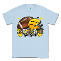 Dusty Blue Touchdown season American Football yellow team Classic Tee - HowdyJamesFarm