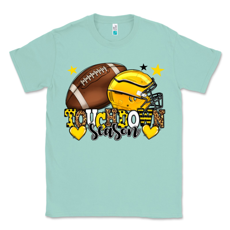 Touchdown Season American Football Yellow Team Classic Tee by HowdyJamesFarm | Teevron