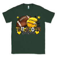 Sports Green Touchdown season American Football yellow team Classic Tee - HowdyJamesFarm