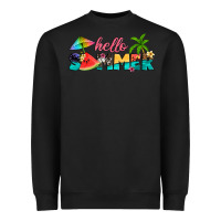 Black hello summer Heavyweight Sweatshirt - Artiststas