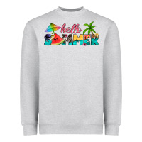 Heather Grey hello summer Heavyweight Sweatshirt - Artiststas