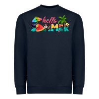 Navy hello summer Heavyweight Sweatshirt - Artiststas