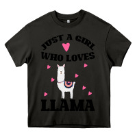 Asphalt Llama Just A Girl Who Loves Llamas Heavy Core Tee - Bettercallsaul