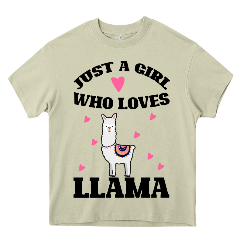 Llama Just A Girl Who Loves Llamas Heavy Core Tee by Bettercallsaul | Teevron