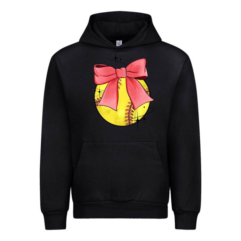 Coquette Softball Bow Urban Hoodie by JahusDesignShop | Teevron