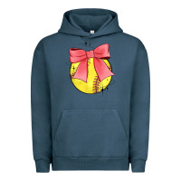 Pigment Midnight Navy coquette softball bow Urban Hoodie - JahusDesignShop