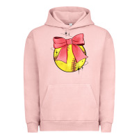 Pigment Salmon coquette softball bow Urban Hoodie - JahusDesignShop