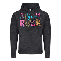 Vintage Black you rock valentine's day olivia Vintage Hoodie - OliviaCreatesArt