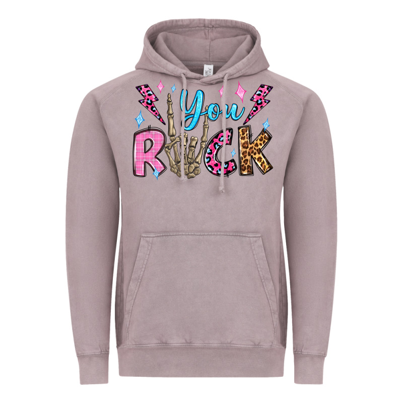 You Rock Valentine's Day Olivia Vintage Hoodie by OliviaCreatesArt | Teevron