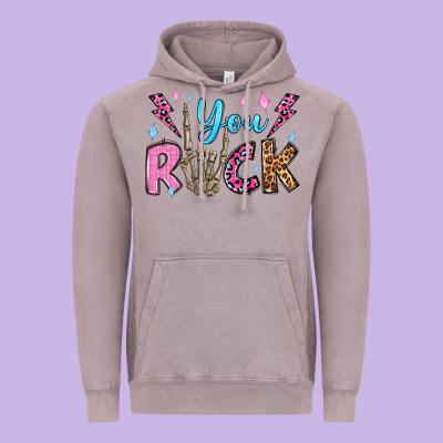 You Rock Valentine's Day Olivia Vintage Hoodie Designed By Oliviacreatesart