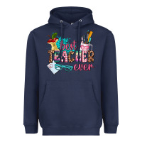 Navy best teacher ever Heavyweight Hoodie - AdoDesignShop
