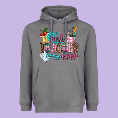 Best Teacher Ever Heavyweight Hoodie Designed By Adodesignshop