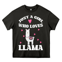 Asphalt Llama Just A Girl Who Loves Llamas Heavy Core Tee - Bettercallsaul