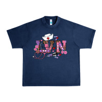 Navy valentines day lvn Urban Heavy Tee - RanaPortraitStore